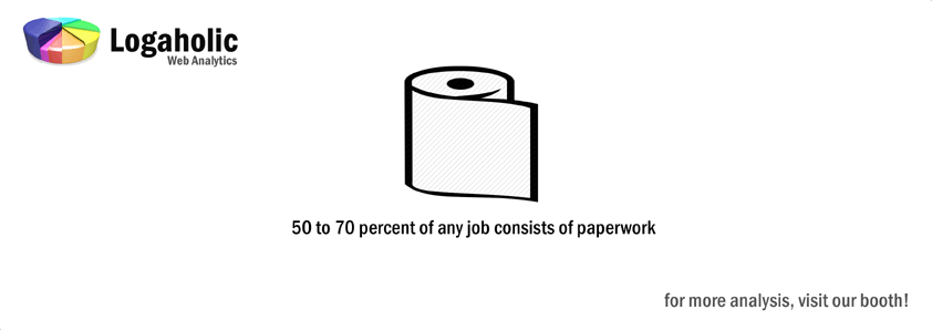 50 to 70 percent of any job is paperwork